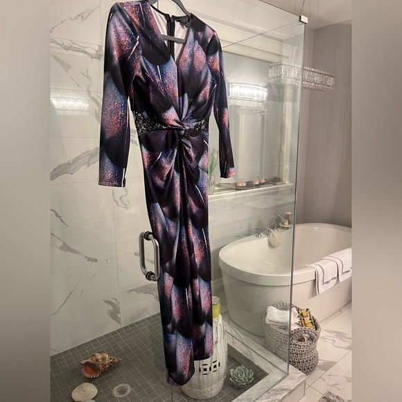 Lipsy London dress maxi length size 6 glam dress - Picture 4 of 17